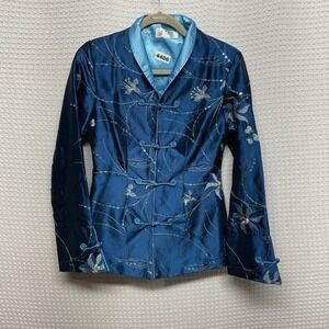 VTG‎ Laogudai Floral Embroider Frog Buttons Short Oriental Jacket Women S China
